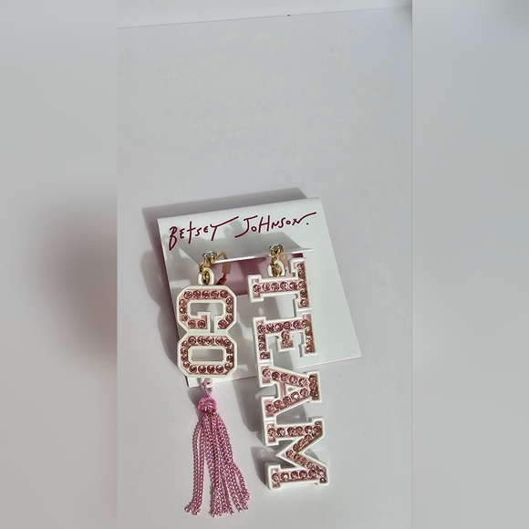 Betsey Johnson Go Team Earrings! NWT! - Picture 11 of 13